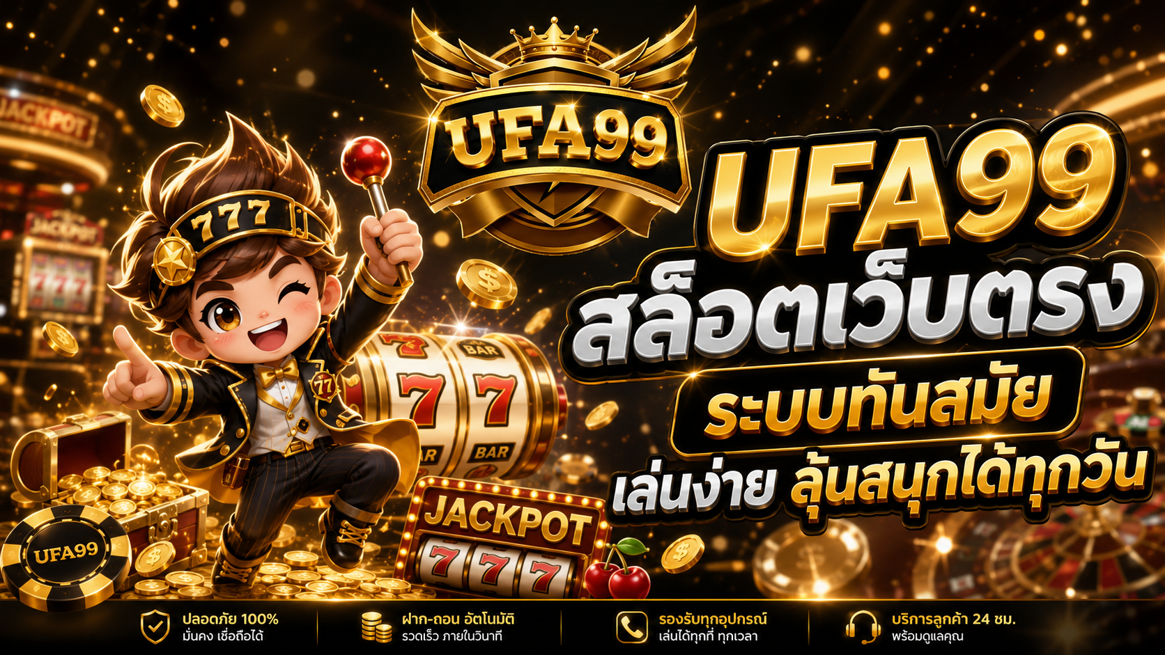 UFA99 สล็อตเว็บตรง ระบบทันสมัย เล่นง่าย ลุ้นสนุกได้ทุกวัน​