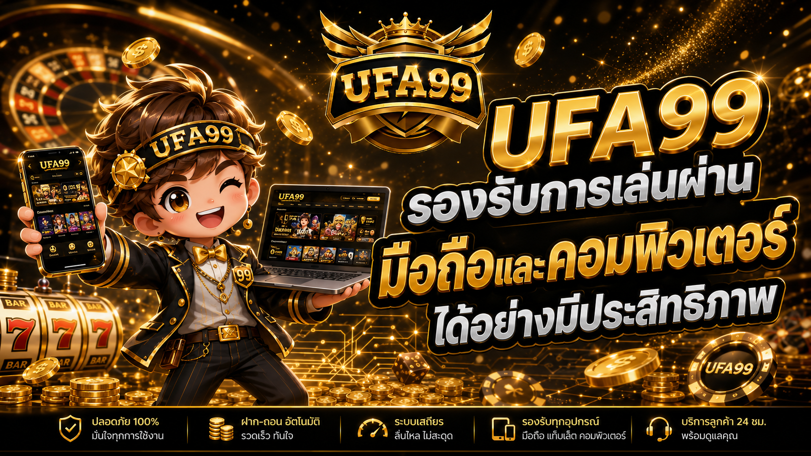 UFA99 รองรับการเล่นผ่านมือถือและคอมพิวเตอร์ได้อย่างมีประสิทธิภาพ​