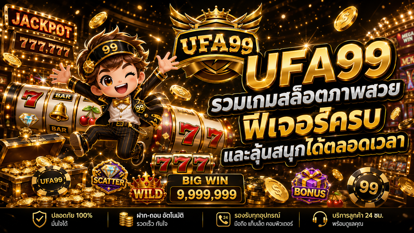 UFA99 รวมเกมสล็อตภาพสวย ฟีเจอร์ครบ และลุ้นสนุกได้ตลอดเวลา​
